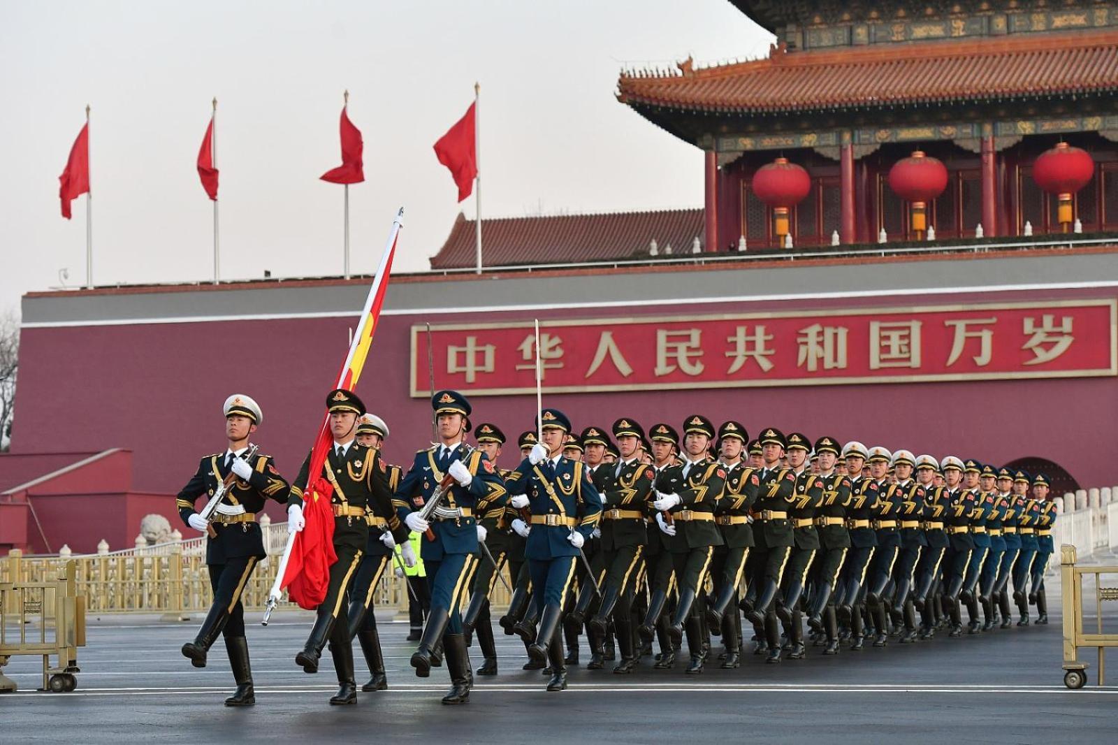East Sacred Hotel--Very Near Beijing Tiananmen Square ,The Forbidden City,The Temple Of Heaven ,3 Minutes' Walk To Wangfujing Subway ,Located In The Center Of Beijing, Many Shopping Malls Around,Newly Renovated Hotel-Able To Receive Foreign Guests Pequim Exterior foto The 60th Anniversary of the Founding of the People's Republic of China military parade